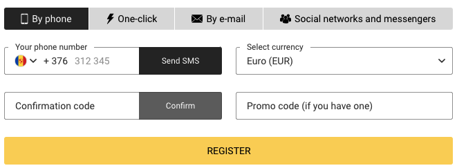 Melbet Registration by Phone
